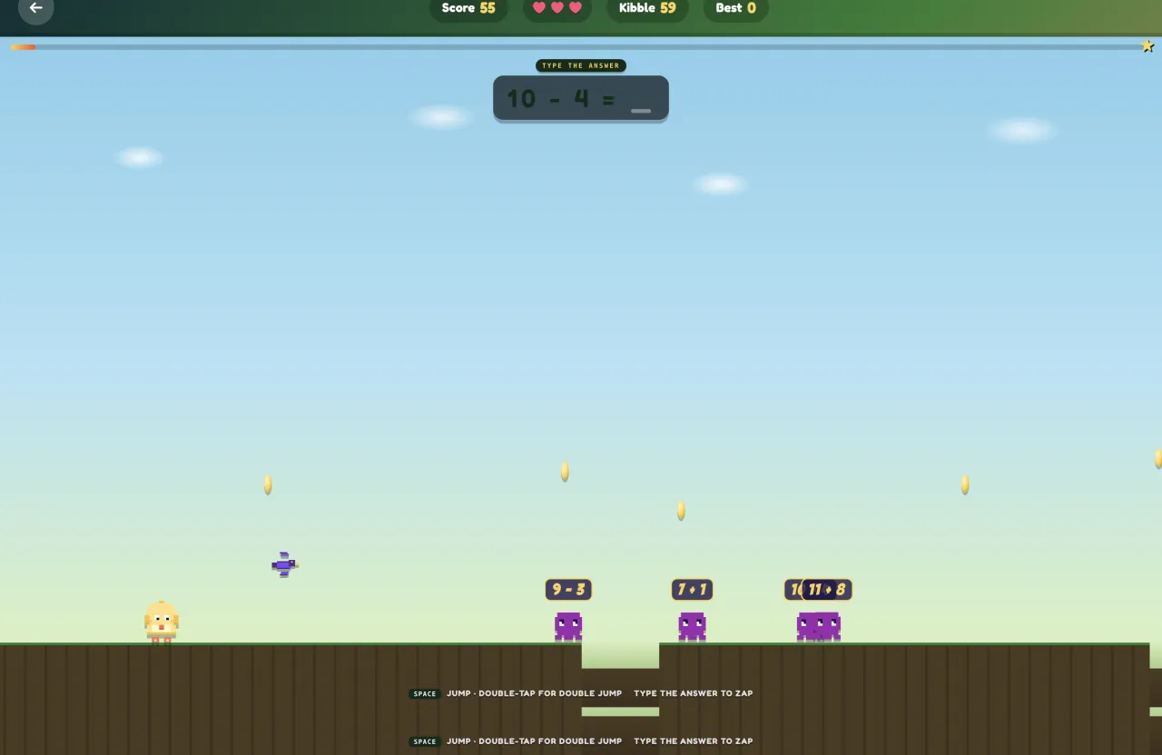 Critter Run — Solve to zap